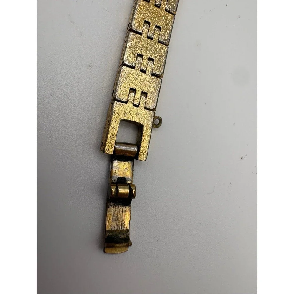 Vintage Seiko Quartz Gold-Tone Textured Watch Cal 7320